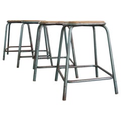 Stacking French Industrial Stools, circa 1950s