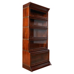 Bibliothèque empilable en acajou