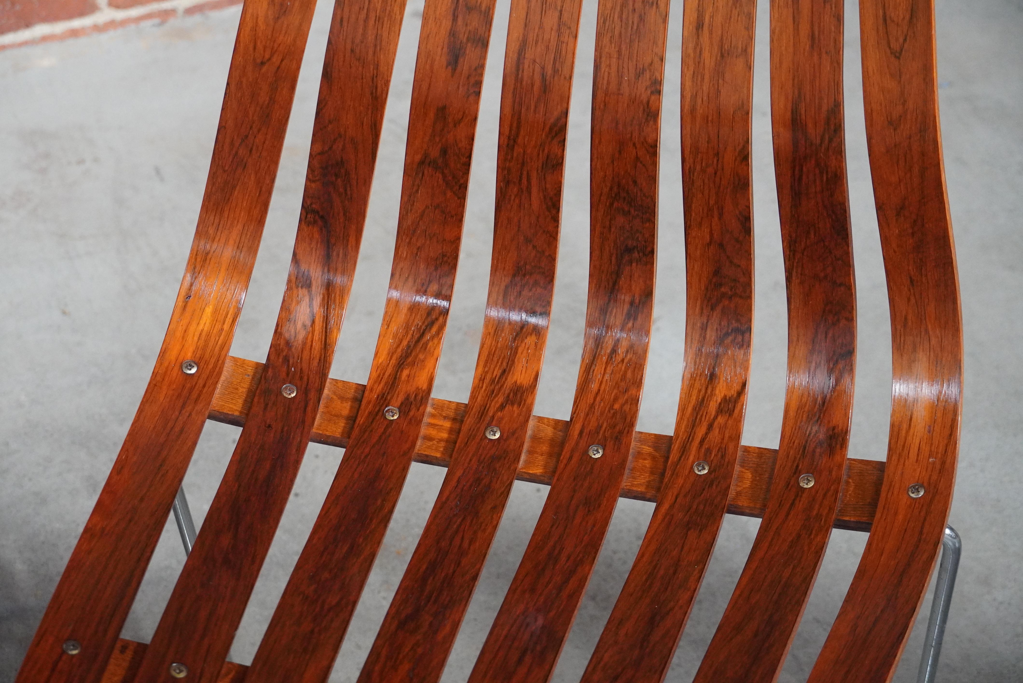Chaises de salle à manger empilables en palissandre de Hans Brattrud de Norvège 1