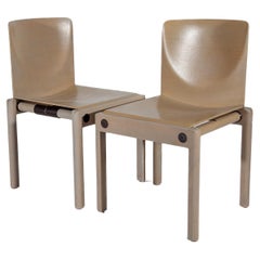 Stacking Set of Four Chairs designed by Gerd Lange for Thonet 1970s