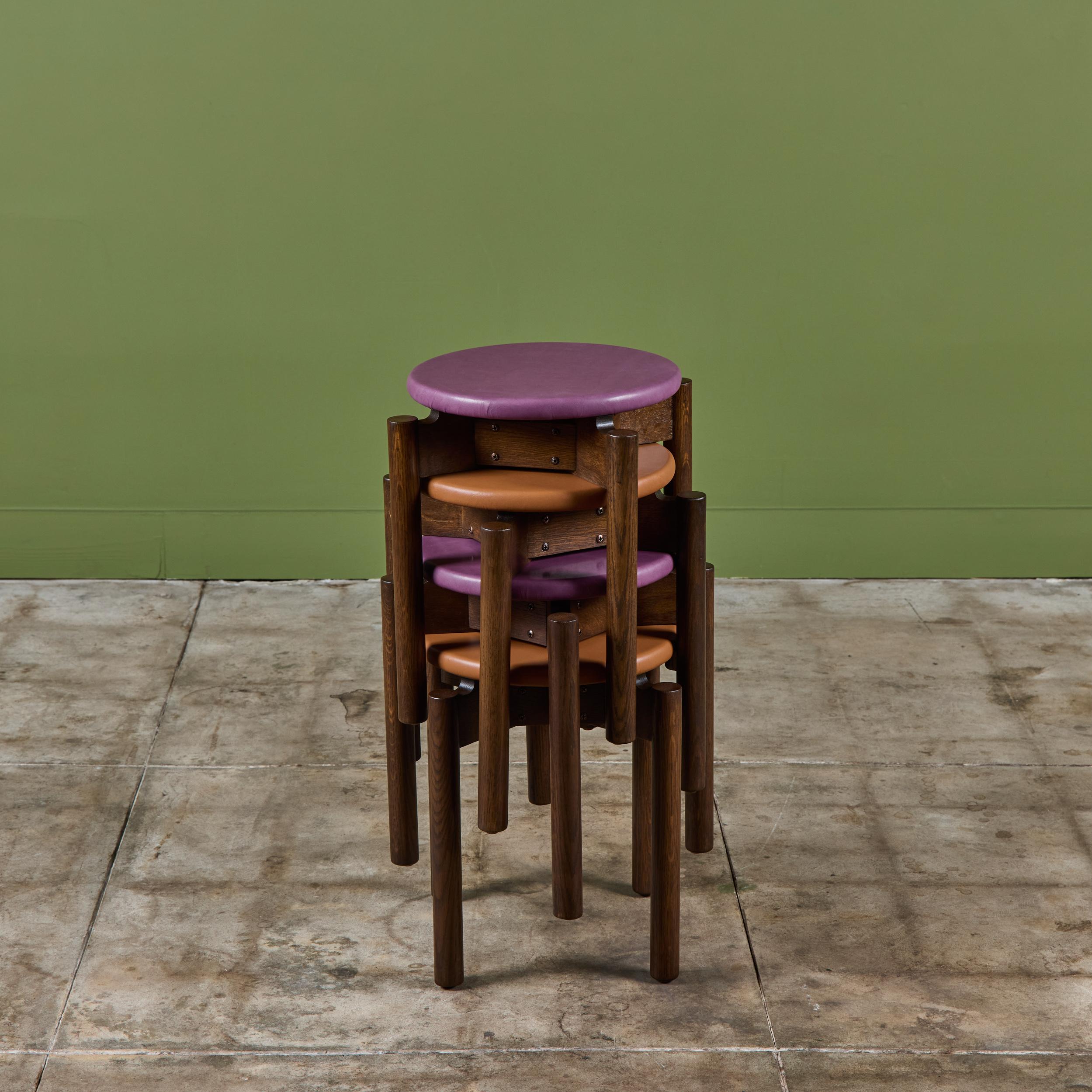 Taburete apilable para muebles Marble Imperial Estadounidense en venta