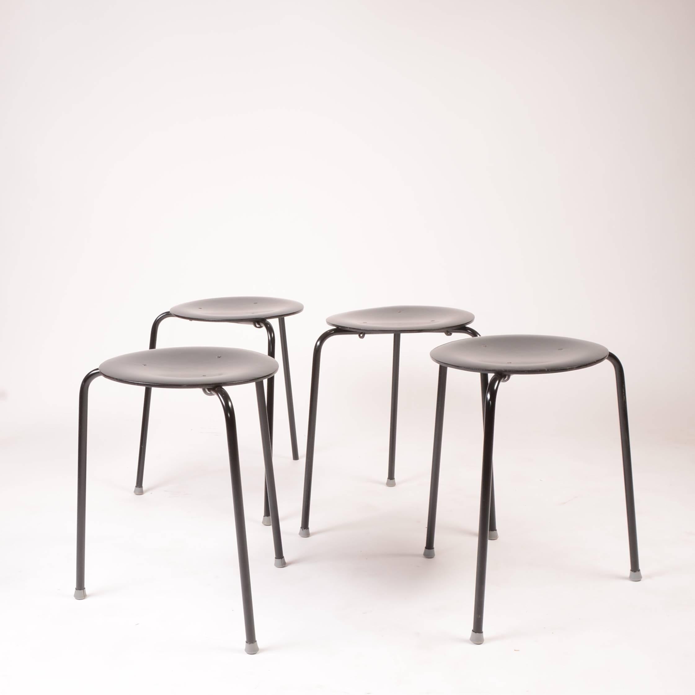 Danish Stacking Stools by Arne Jacobson For Sale