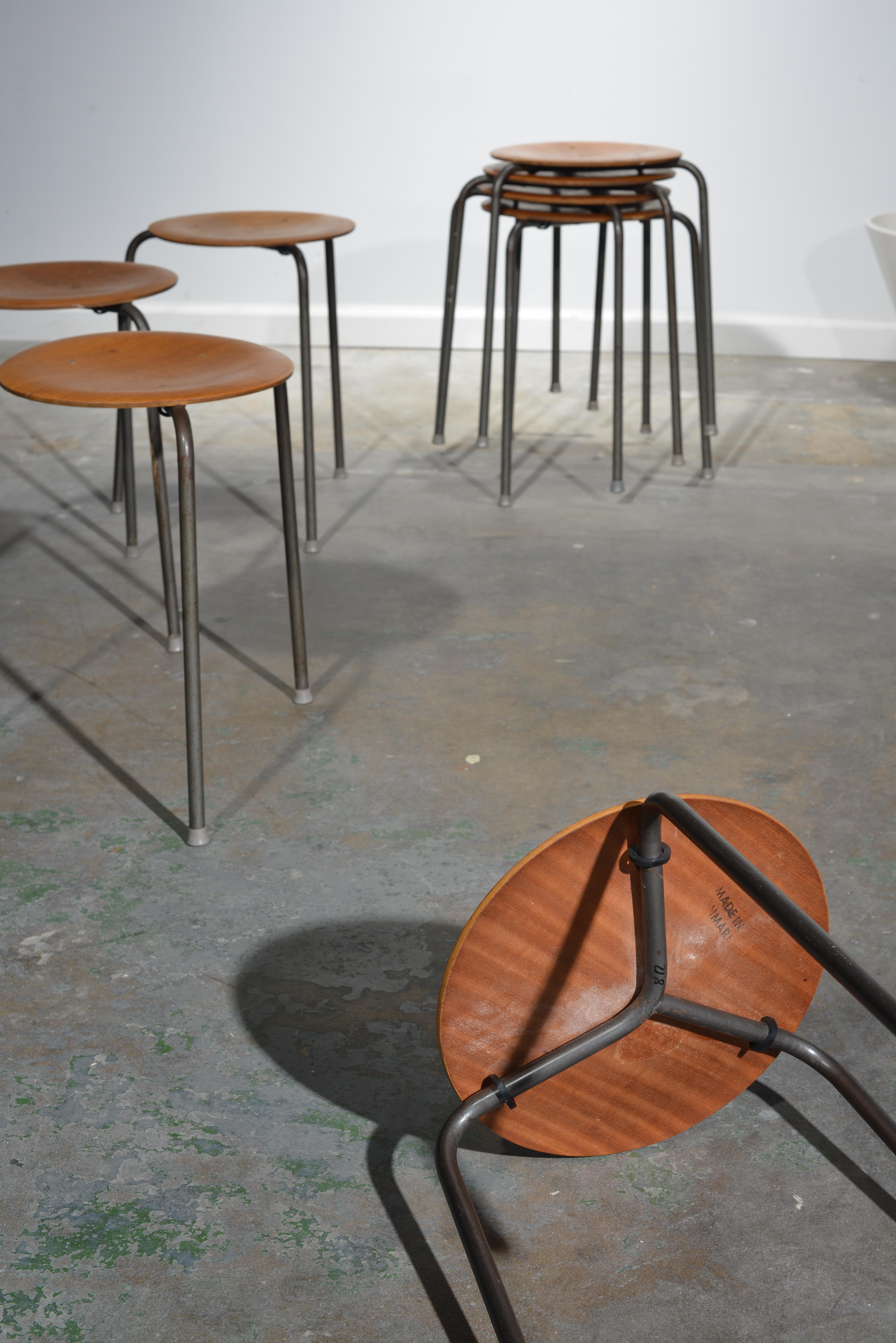 Mid-20th Century Stacking Stools by Arne Jacobson