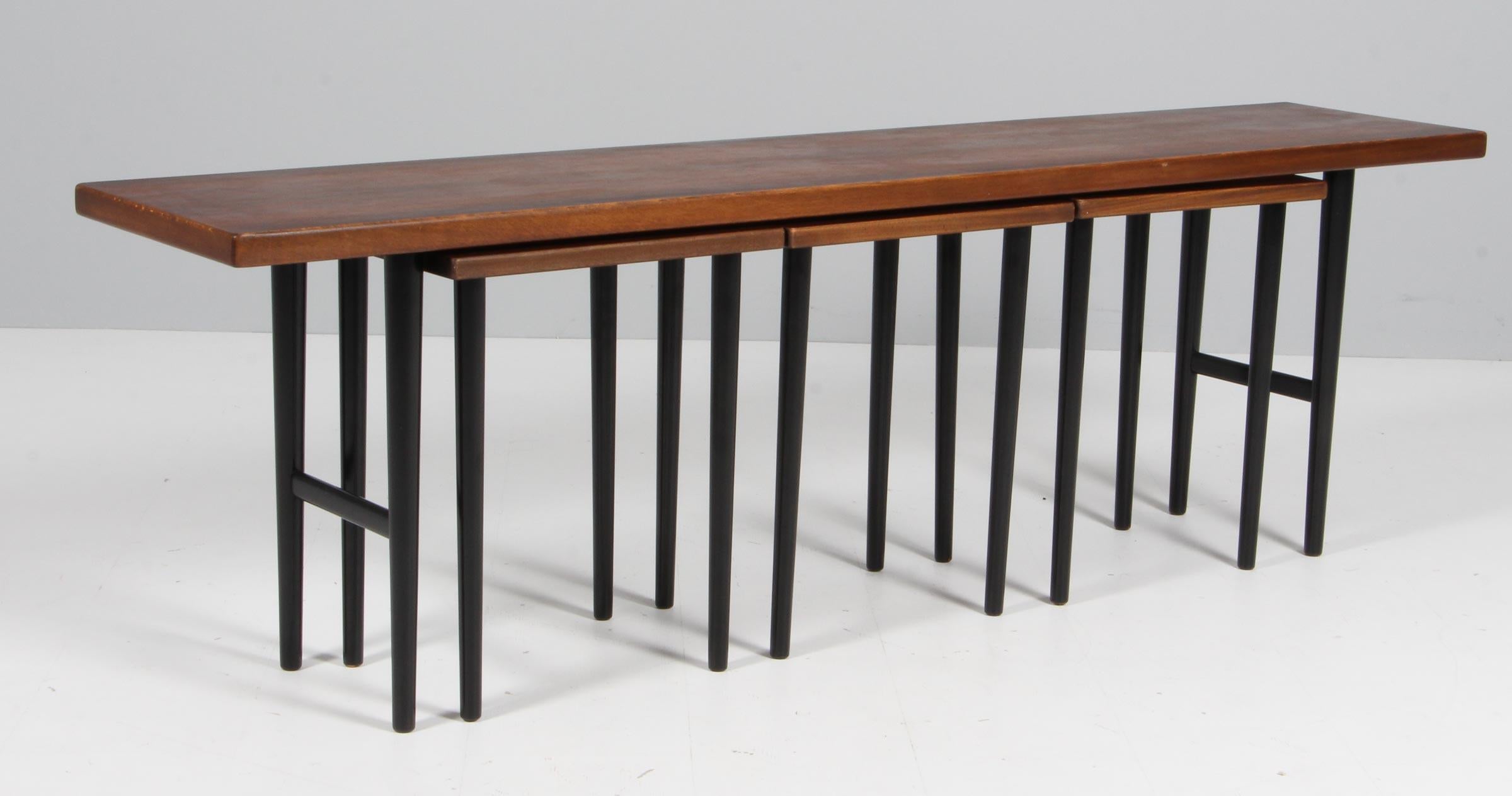 Stacking table by Kurt Østervig for Jason Møbler, Rosewood, 1960s 1