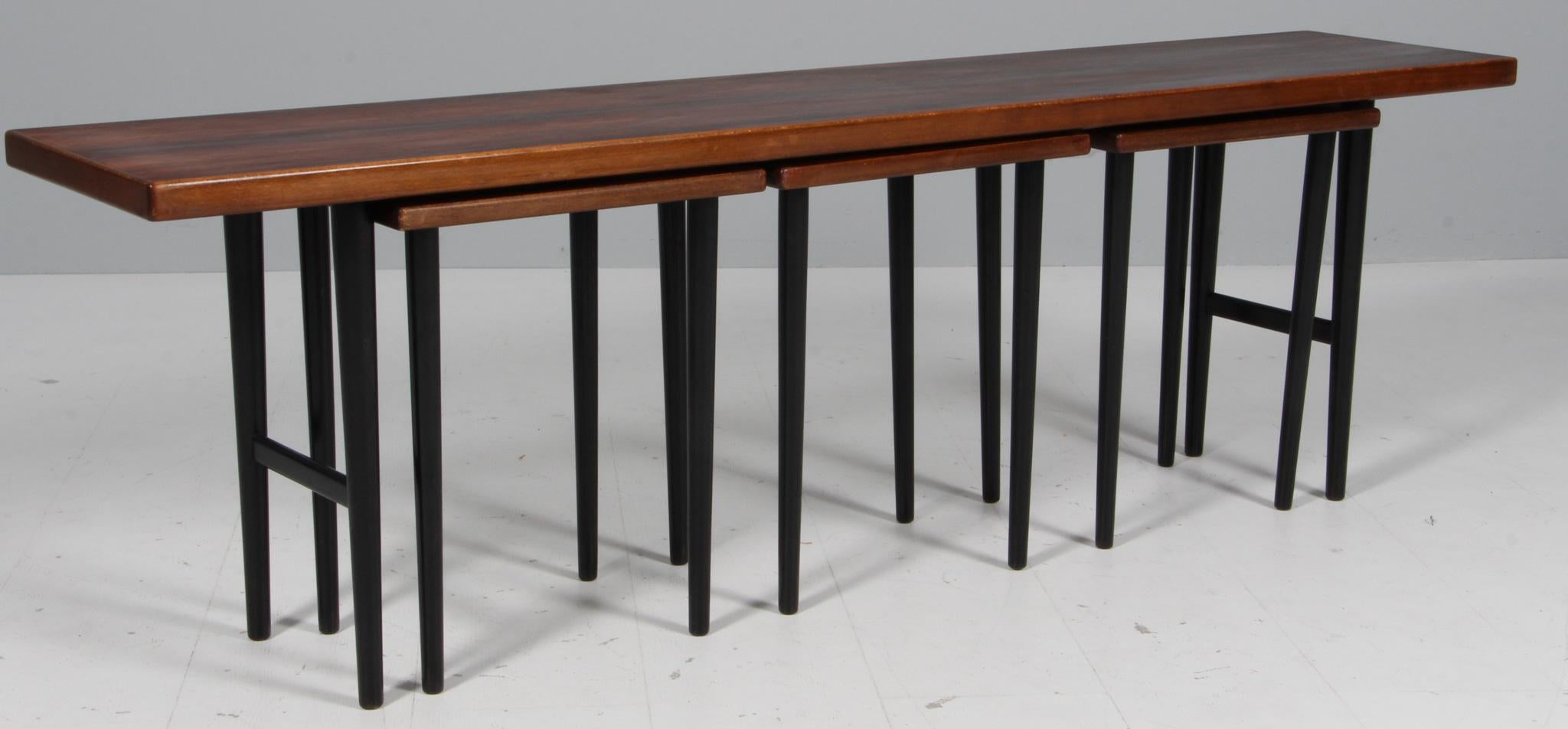Stacking table by Kurt Østervig for Jason Møbler, Rosewood, 1960s For Sale 1
