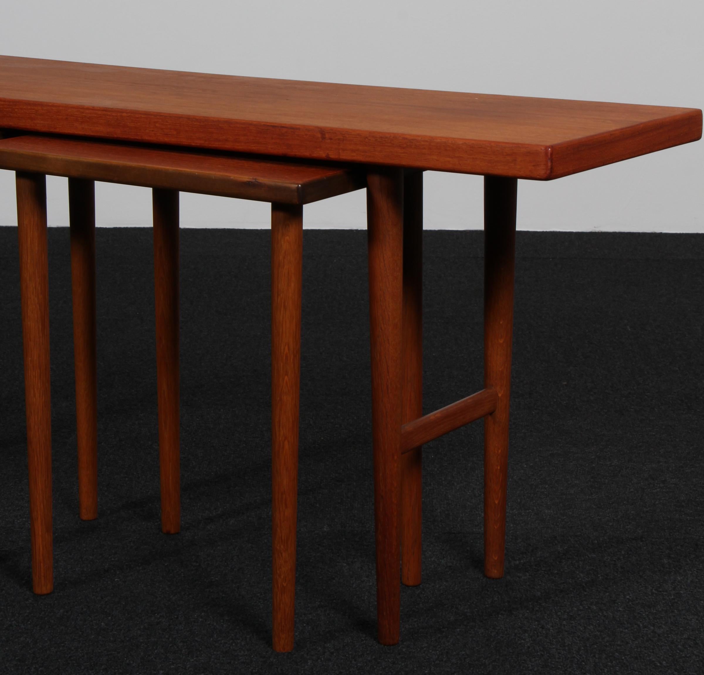 Danish Stacking table by Kurt Østervig for Jason Møbler, Teak, 1960s For Sale