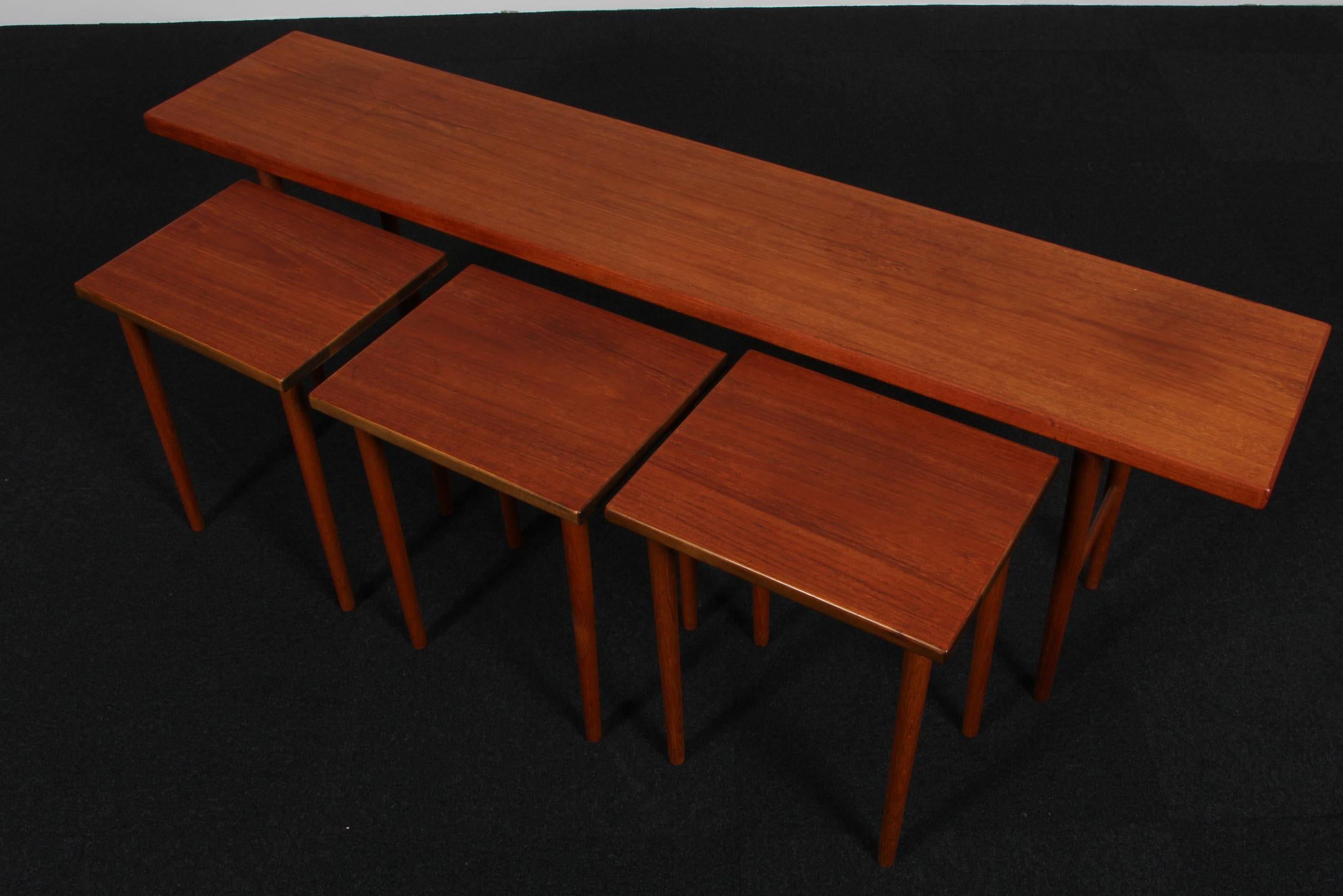 Oak Stacking table by Kurt Østervig for Jason Møbler, Teak, 1960s For Sale