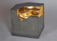 Stacklab, "Gold Cube", Contemporary Side Table, Canada, 2016