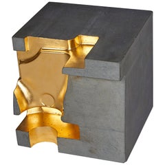 Stacklab, "Gold Cube", Contemporary Side Table, Canada, 2016