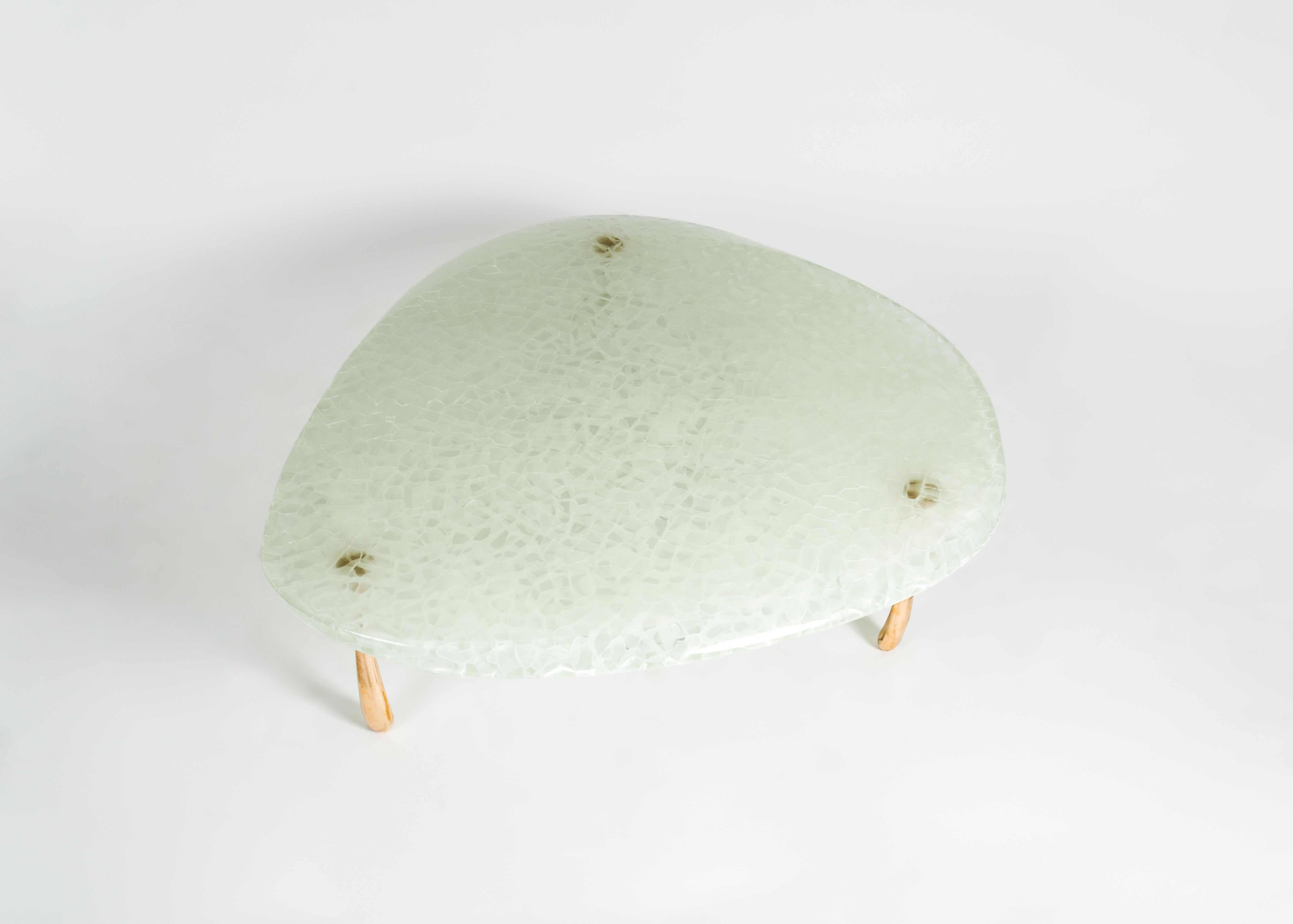 Stacklab, 'Mura, ' Contemporary Glass and Bronze Coffee Table, Kanada, 2018 (Kanadisch) im Angebot