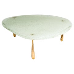 STACKLAB, " Mura ", ' Table basse contemporaine en verre et en bronze, Canada, 2018.