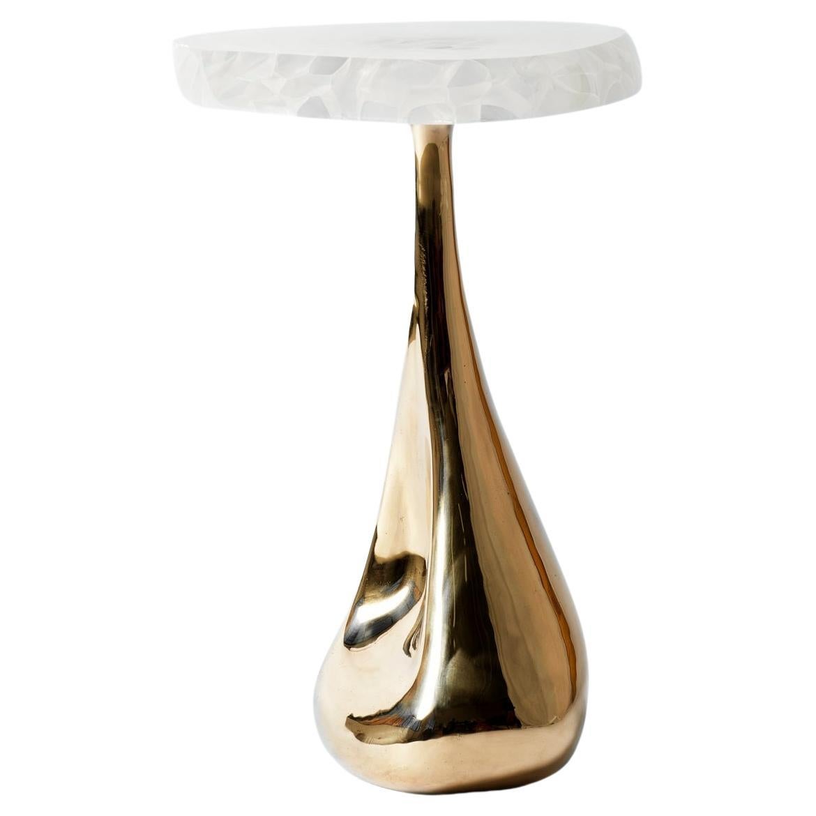 Stacklab, Mura, Sculptural Side Table in Glass and Bronze, Canada, 2022