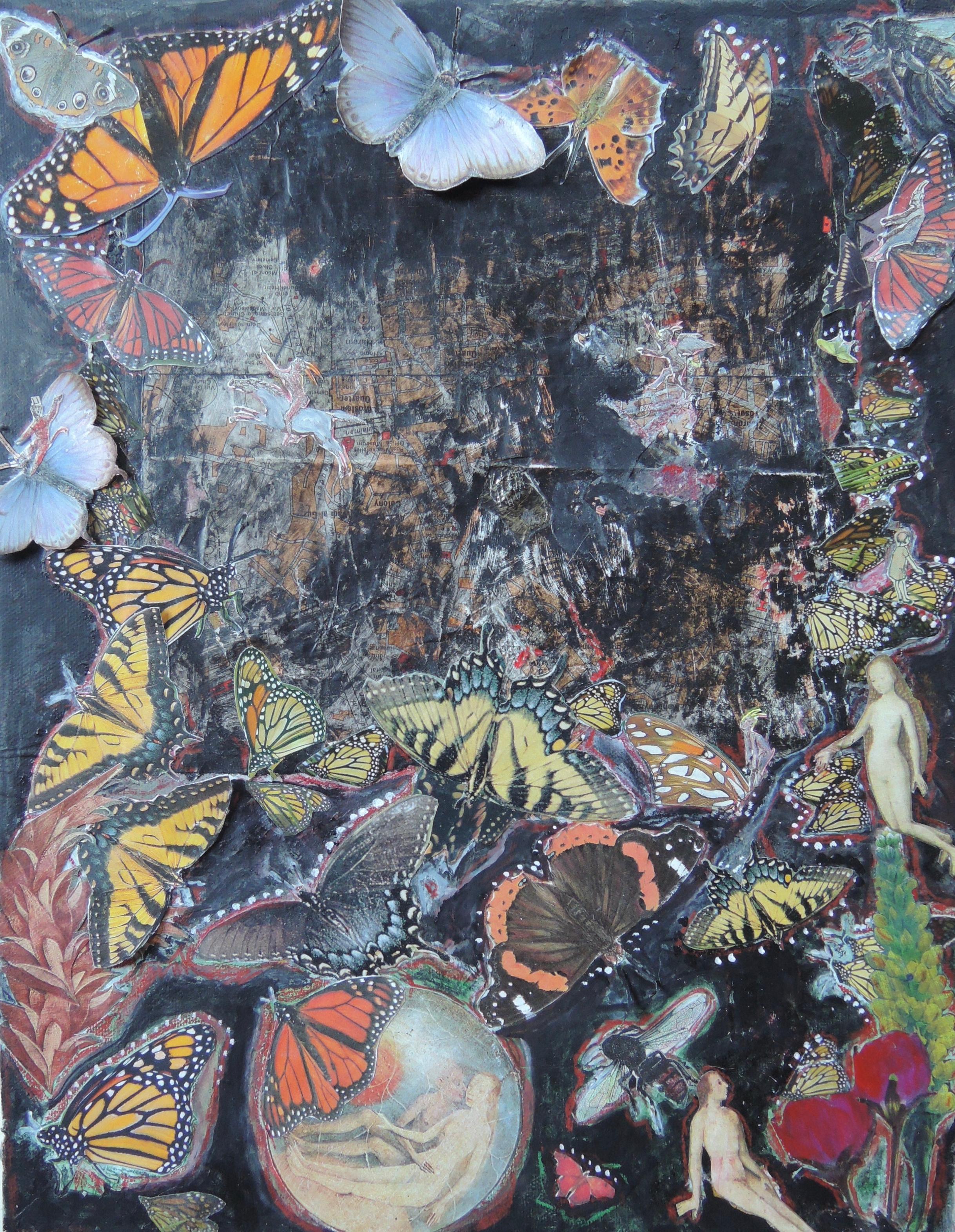 Miracle : mixed media collage - Mixed Media Art by Stacy Bergener