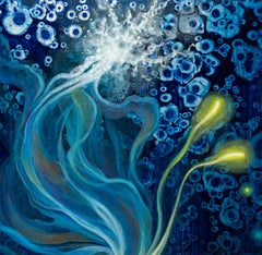 "Elettrogenesi" (2024) di Stacy D'Aguiar, Pittura acrilica originale