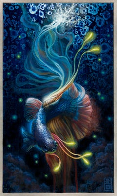 "Electrogénesis" (2024) Por Stacy D'Aguiar, Pintura acrílica original