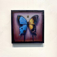 "Hybrid Butterfly 55" (2025), Abstracted Butterfly Portrait, Acrylic Painting