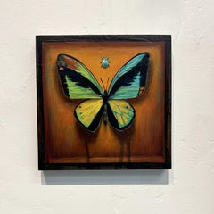 "Farfalla ibrida 66" (2025), Ritratto animale astratto, Pittura acrilica