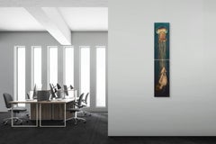 "Psychedelic Swing" - Abstrahiertes Tierportrait, Acrylmalerei auf Aluminium