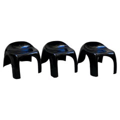 Stacy Duckes for Artemide Set of 3 "Efebo" Stools, Italy, 1960s