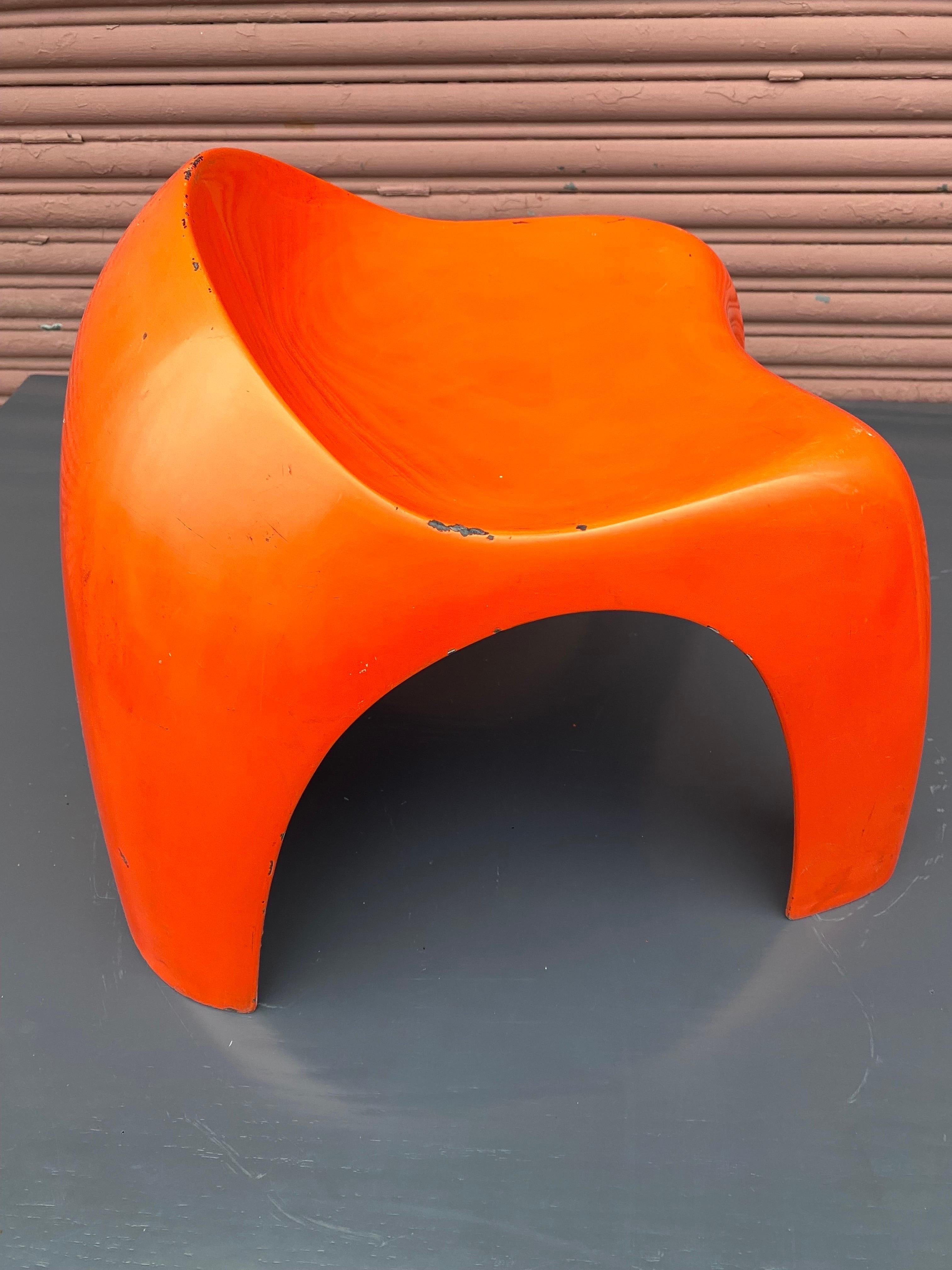 Mid-20th Century Stacy Dukes Prototype Fiberglass stool from California Design 10/ 1968  For Sale