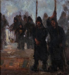 Holy Week in Antigua, Guatemala, Oil, Portrait Painting, Figurative Art, American