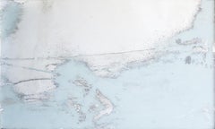 'Caught in the Current', Large Contemporary Mixed-Media Painting on Mirror