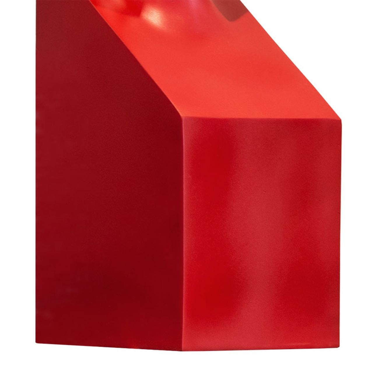 Belgian Stacy Red Resin Sculpture For Sale