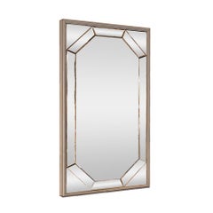 "Stacy" Segmented Mirror with Silverleaf Frame
