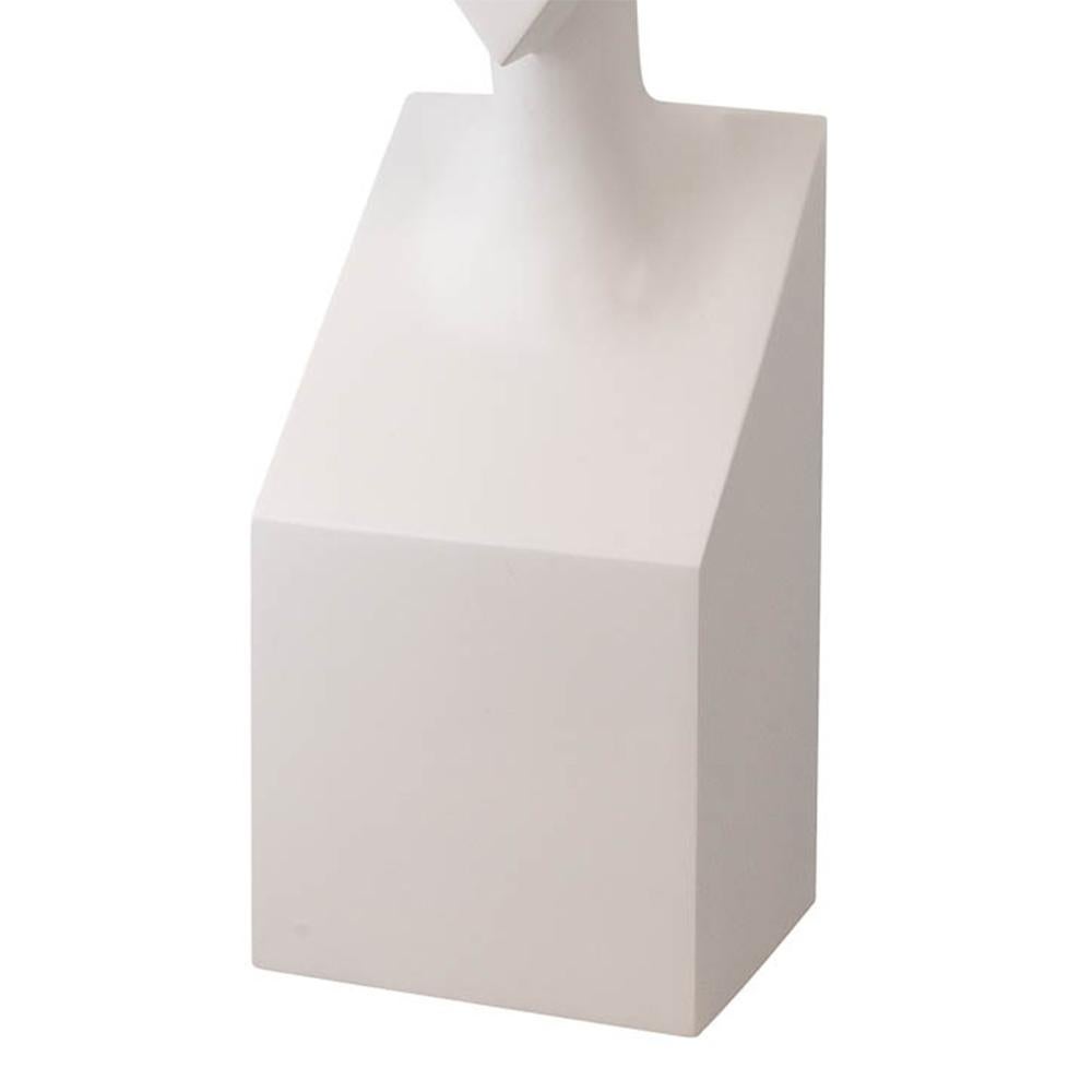 Belgian Stacy White Resin Sculpture For Sale