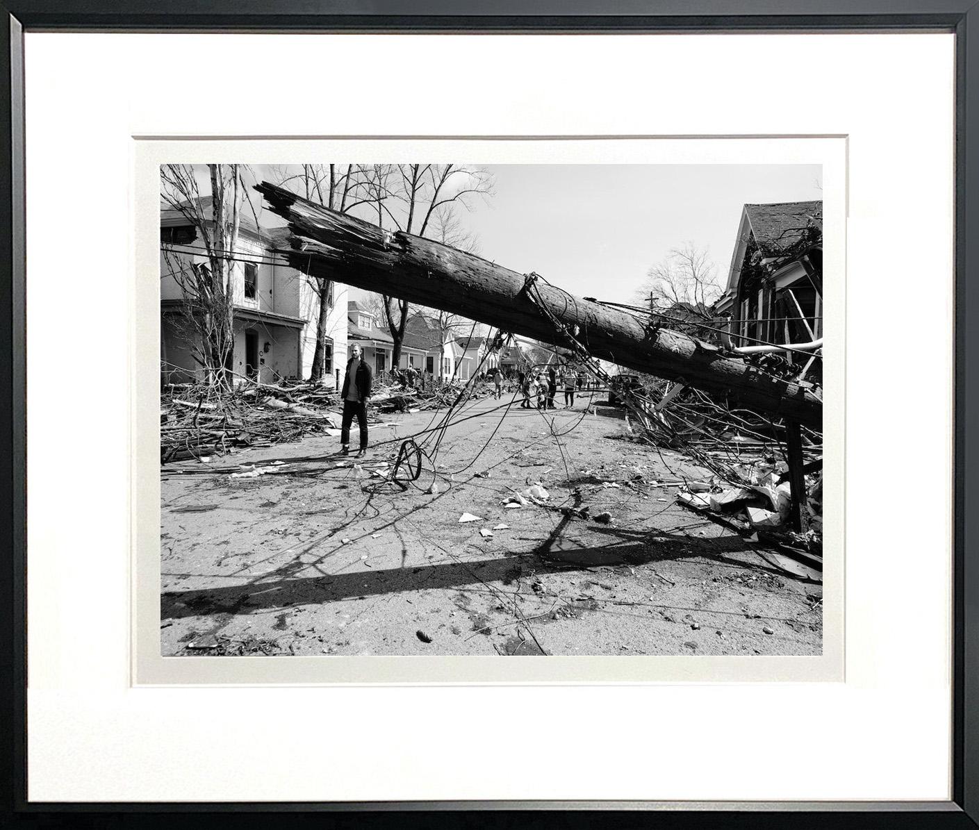 Stacy Widelitz Black and White Photograph - Aftermath, East Nashville, March 3rd, 2020 (1/10)