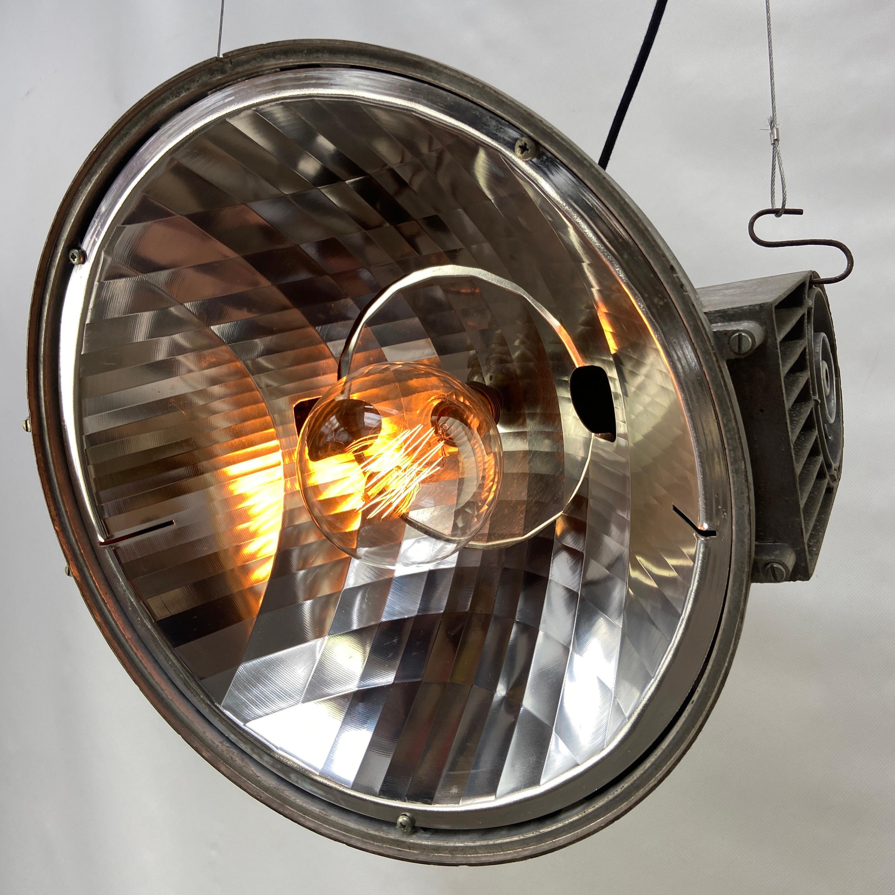 Dutch Stadium Lamp Amsterdam Arena Cast Clear Glass Mirror Hanging Lights
