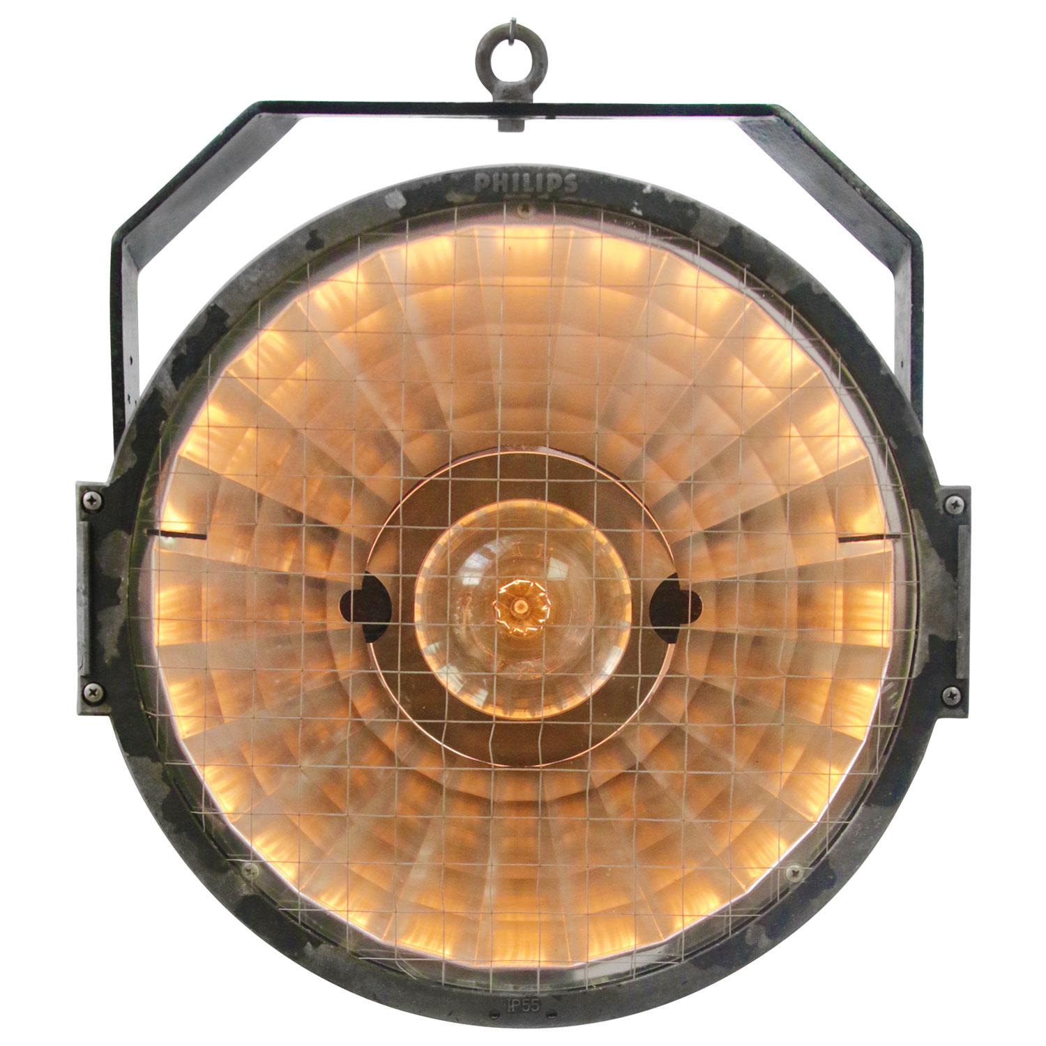 Industrial Stadium Lamp Amsterdam Arena Cast Clear Glass Mirror Pendant Lights by Philips