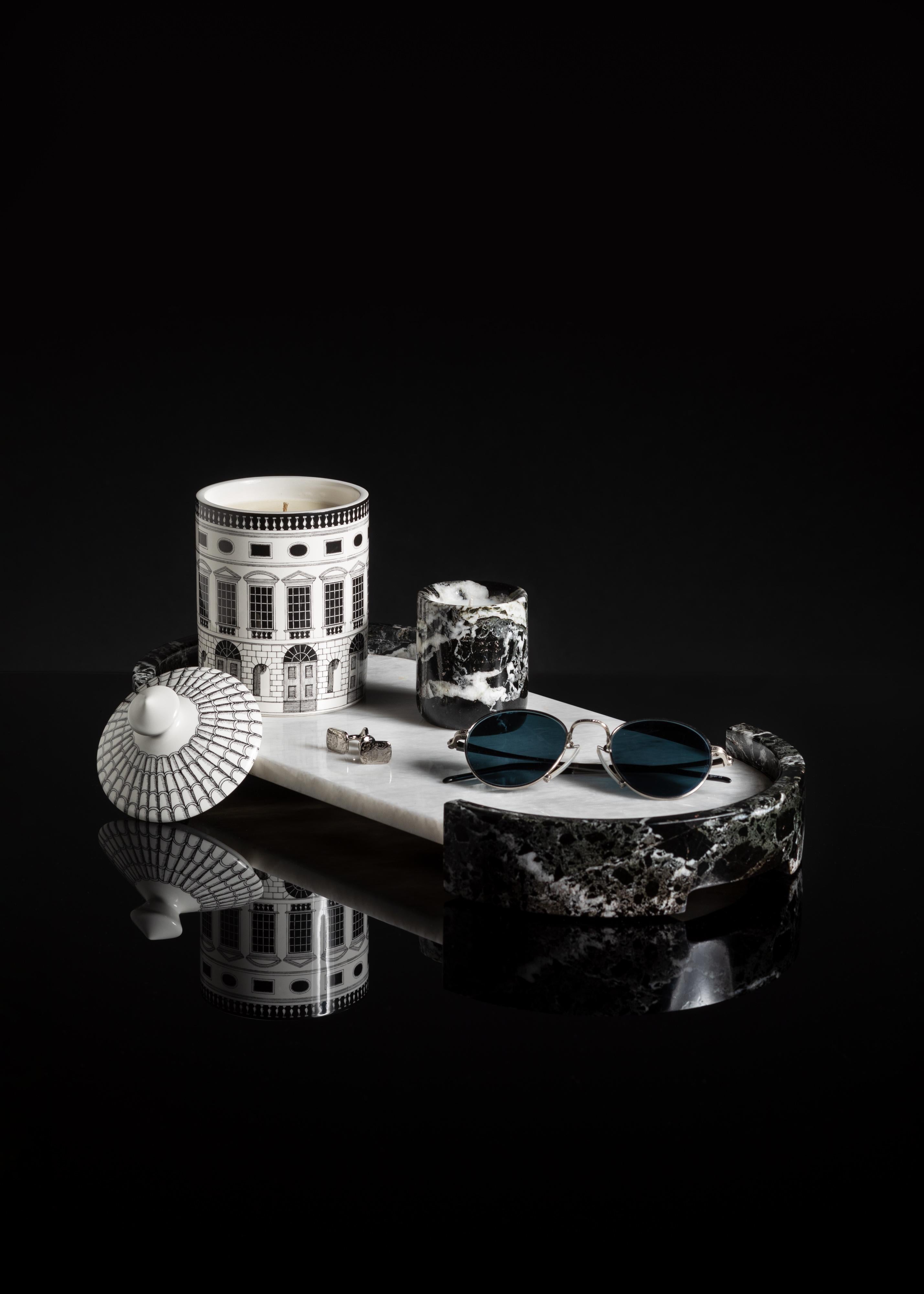 Europeo Vassoio in marmo nero Marquina Stadivm in vendita
