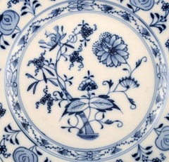 Stadt Meissen Blue Onion Pattern, Lunch Plate, Mid-20th Century