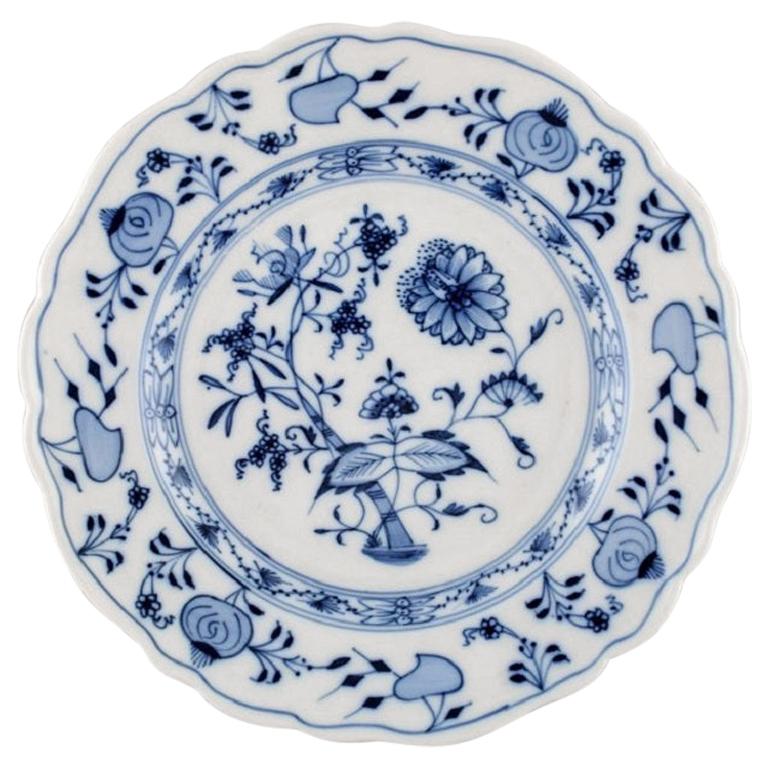 Stadt Meissen Blue Onion Pattern, Lunch Plate, Mid-20th Century