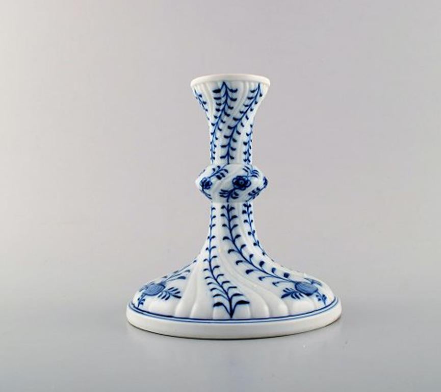 Stadt Meissen Blue Onion Patterned Candlestick, Early 1900s In Excellent Condition In Copenhagen, DK