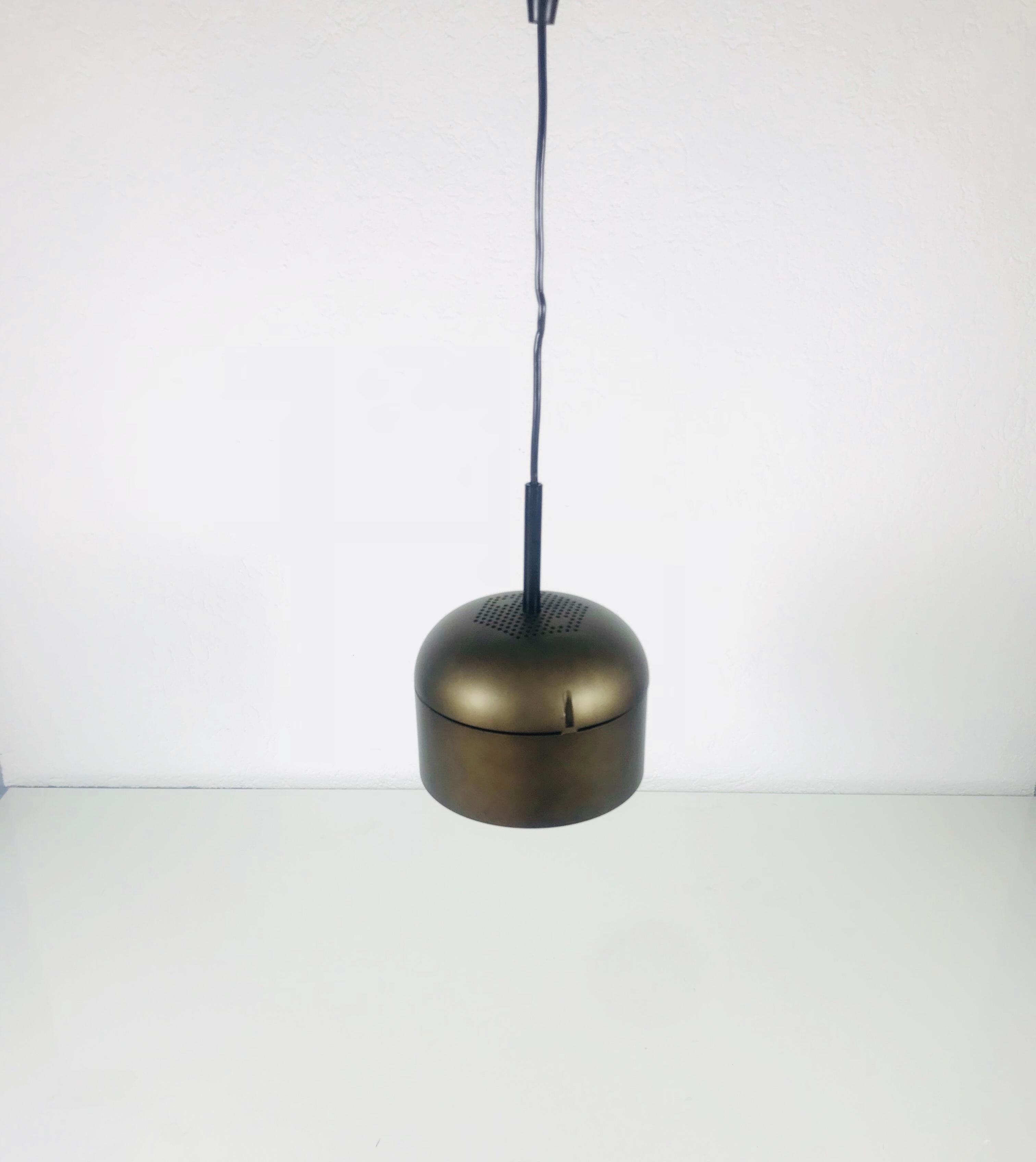 Staff Brown Hanging Lamp, 1970s, Germany For Sale 1