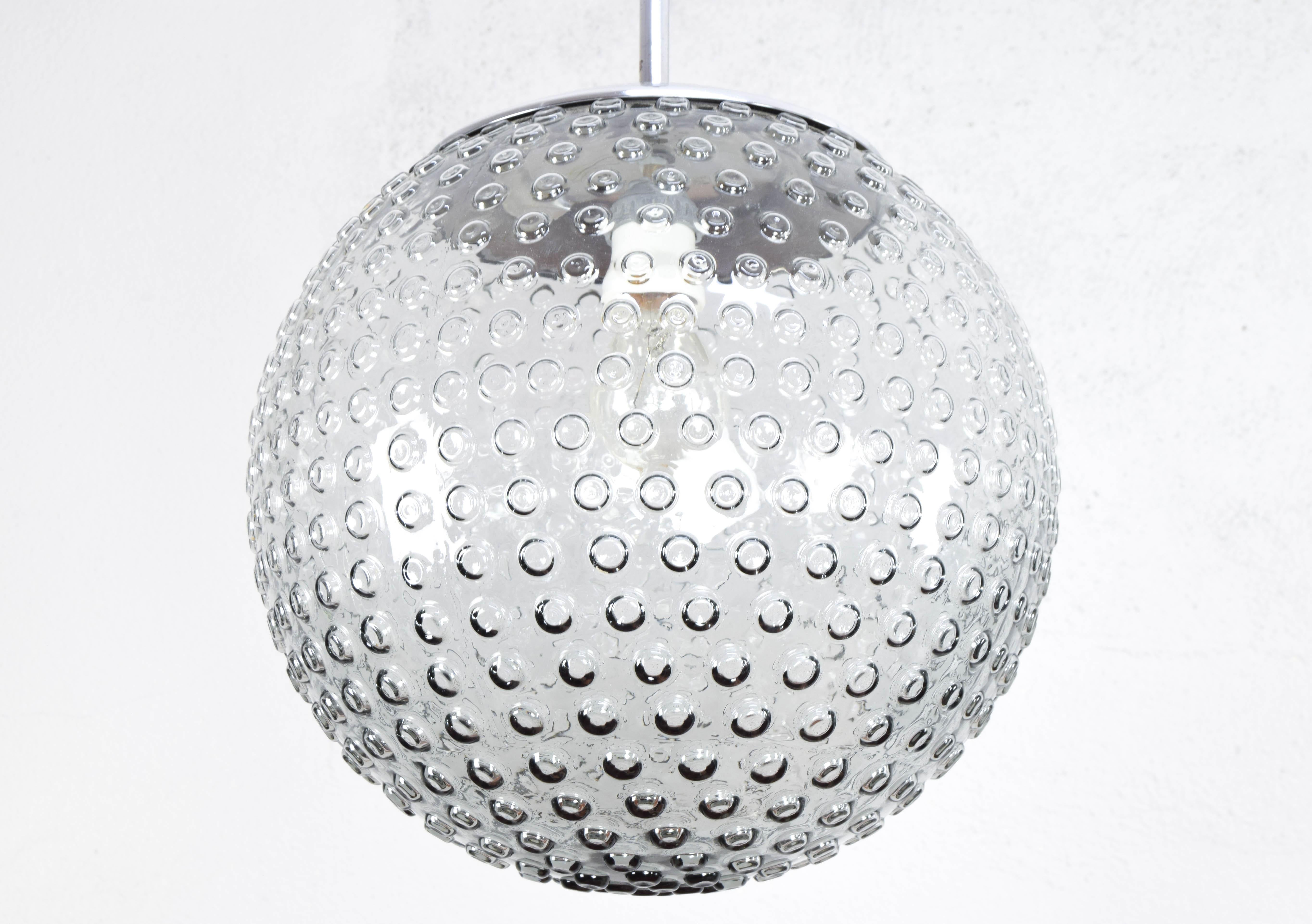 Staff Bubbles Glas-Hängeleuchten aus der Mitte des Jahrhunderts von Rolf Krüger, Deutschland 70er Jahre 5