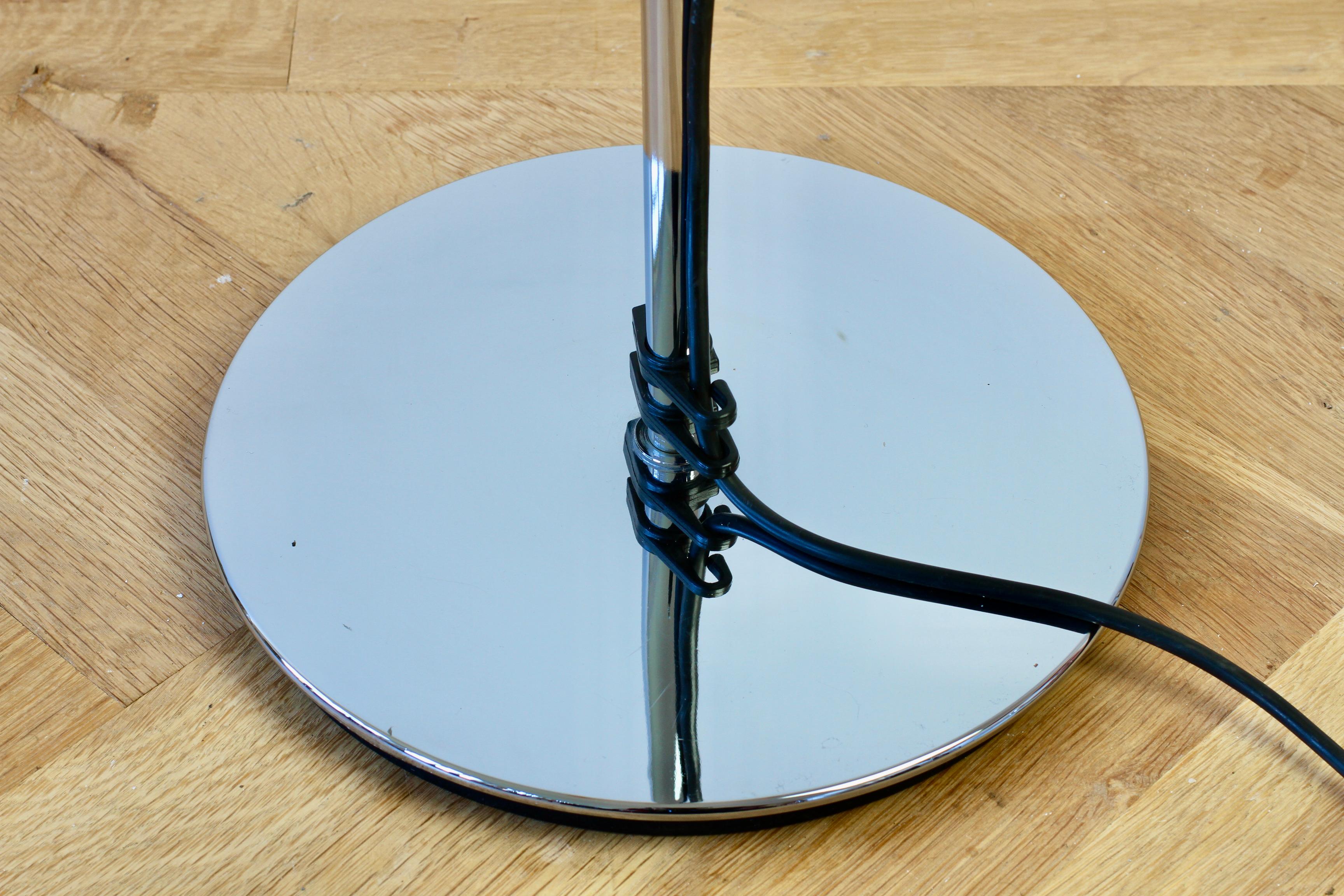 Staff Leuchten Mid-Century Vintage German Chrome Height Adjustable Floor Lamp For Sale 4
