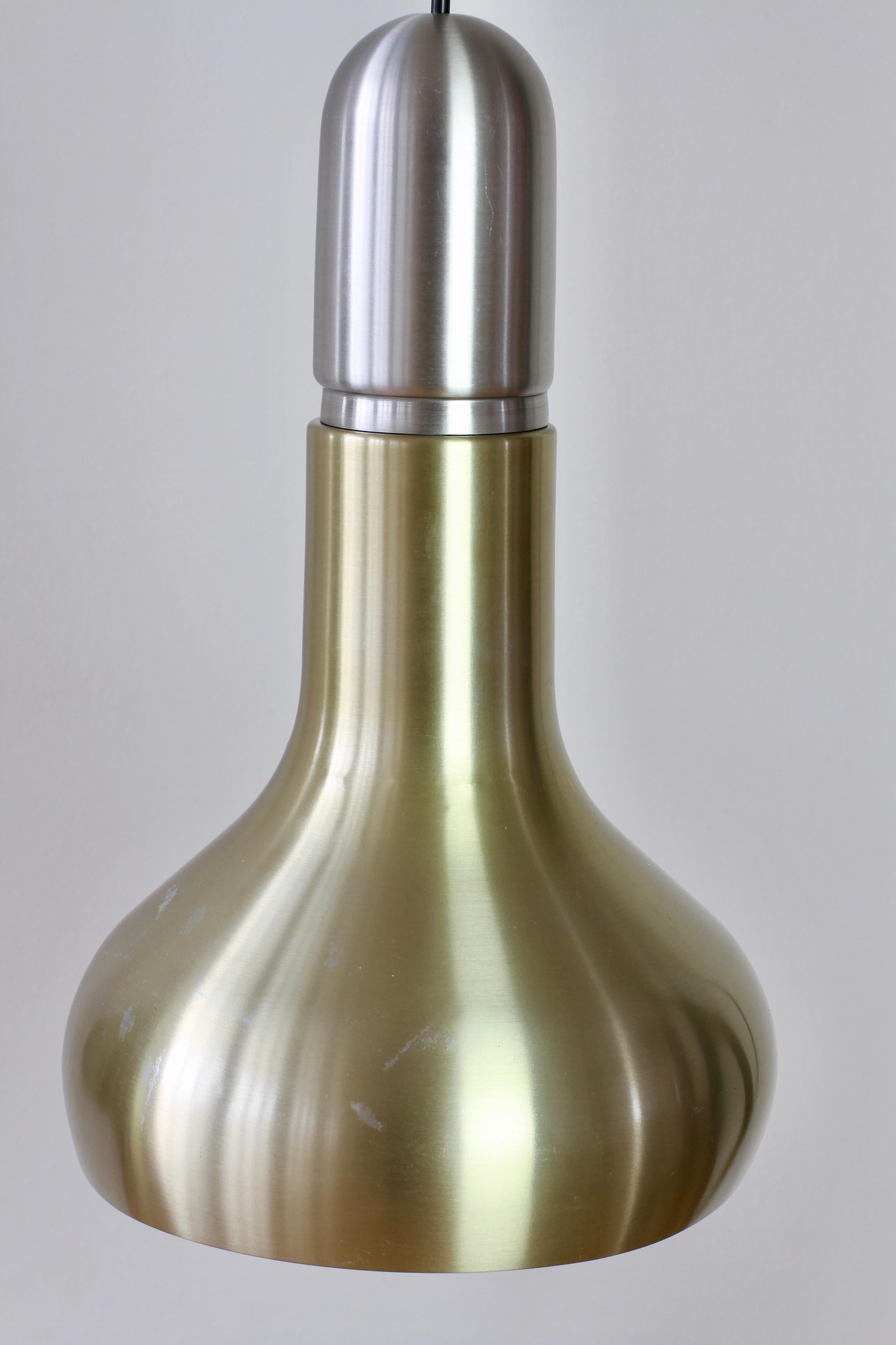 Staff Leuchten Set of Three 'Brass' Hanging Pendant Lights / Lamps, circa 1970s For Sale 5
