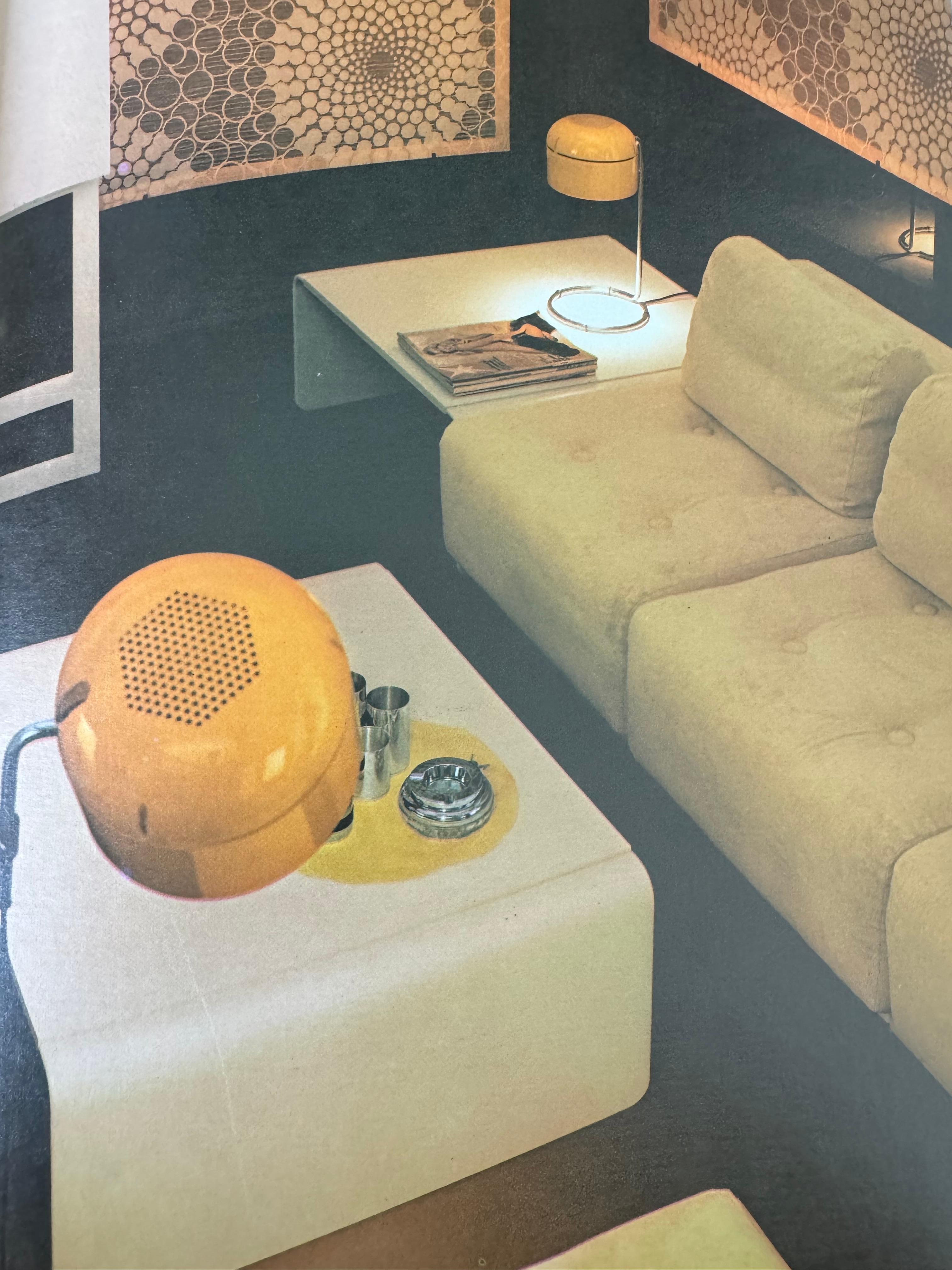 STAFF Yellow lamp with adjustable head by Arnold Berges in 1974 5