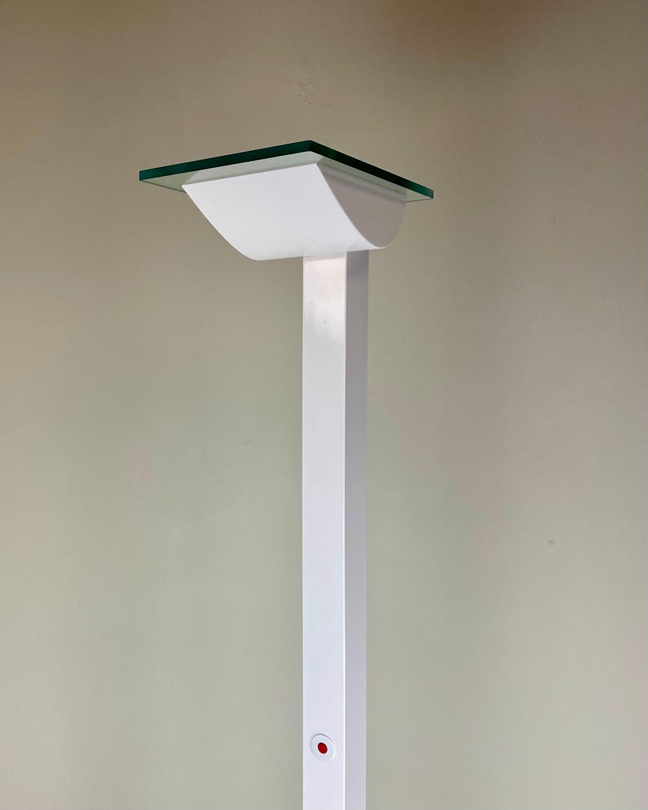 Staff 'Zumtobel' ID-S Floor Lamp/ Uplighter by Ettore Sottsass, Memphis, 1980s In Good Condition For Sale In CULEMBORG, GE