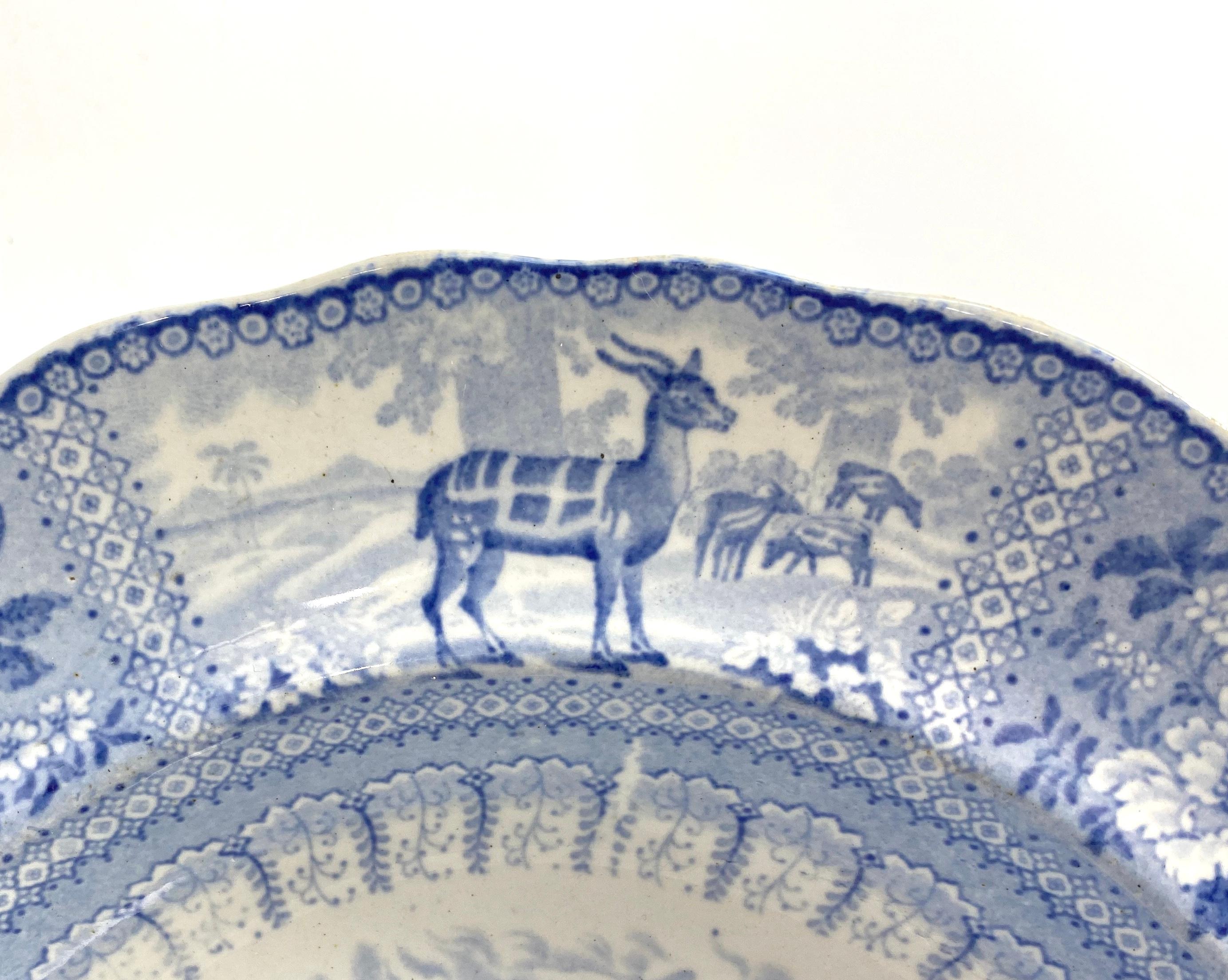 Staffordshire ‘Arctic Scenery’ Dish, c. 1835 In Good Condition In Gargrave, North Yorkshire