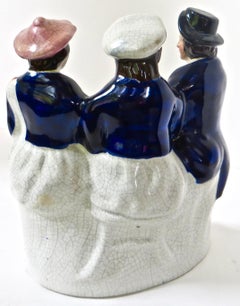Staffordshire "Auld Lang Syne" '3' Porcelaine Figurée circa 1850. Anglais