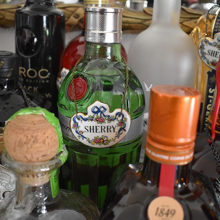 Staffordshire Ceramic Antique Hand Painted Bone China Liquor Sherry