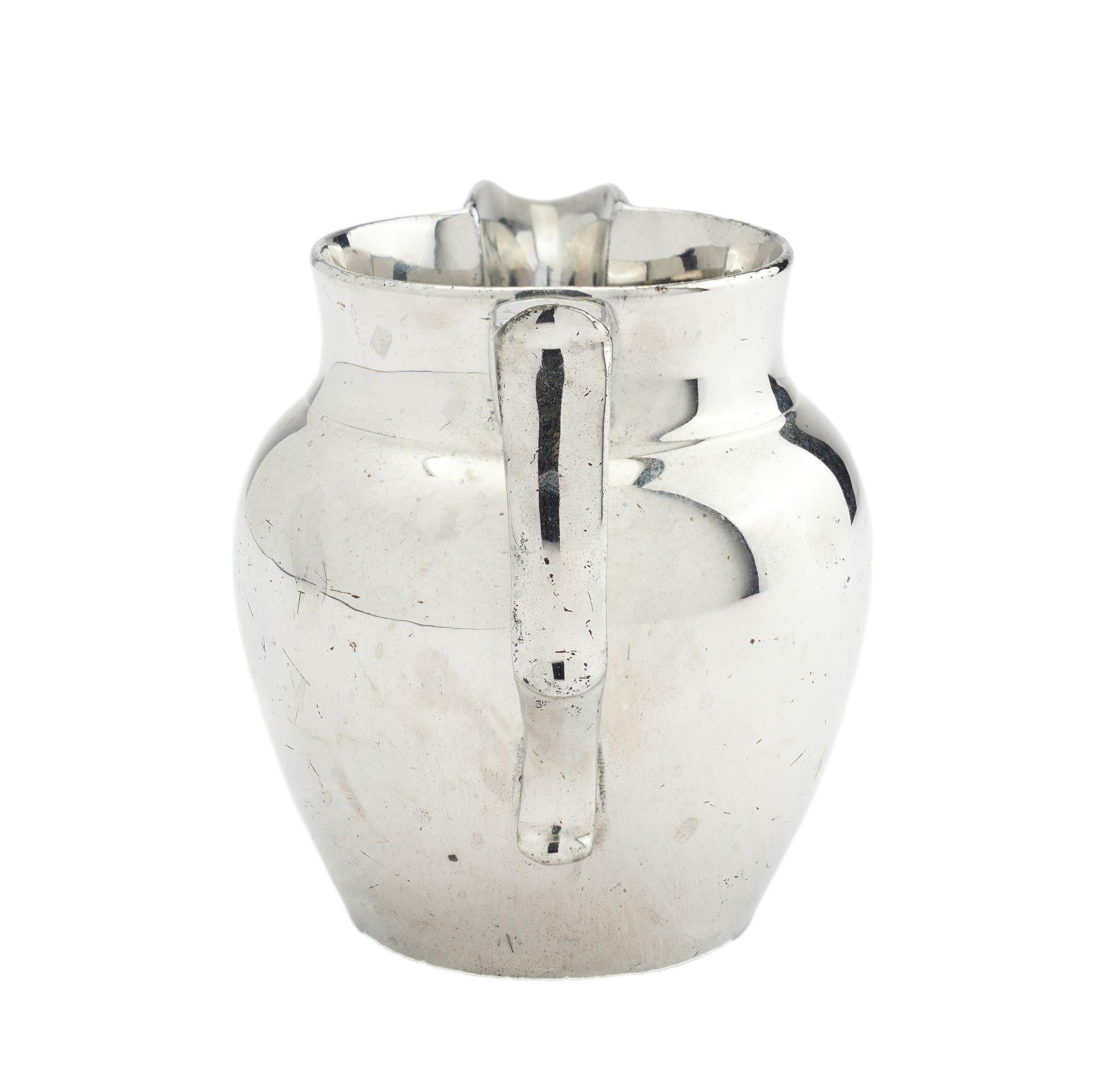 Ceramica Zuccheriera e lattiera con piede in ceramica Staffordshire luster ware, 1830 ca. in vendita