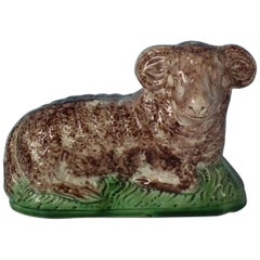 Staffordshire Creamware Ram figure