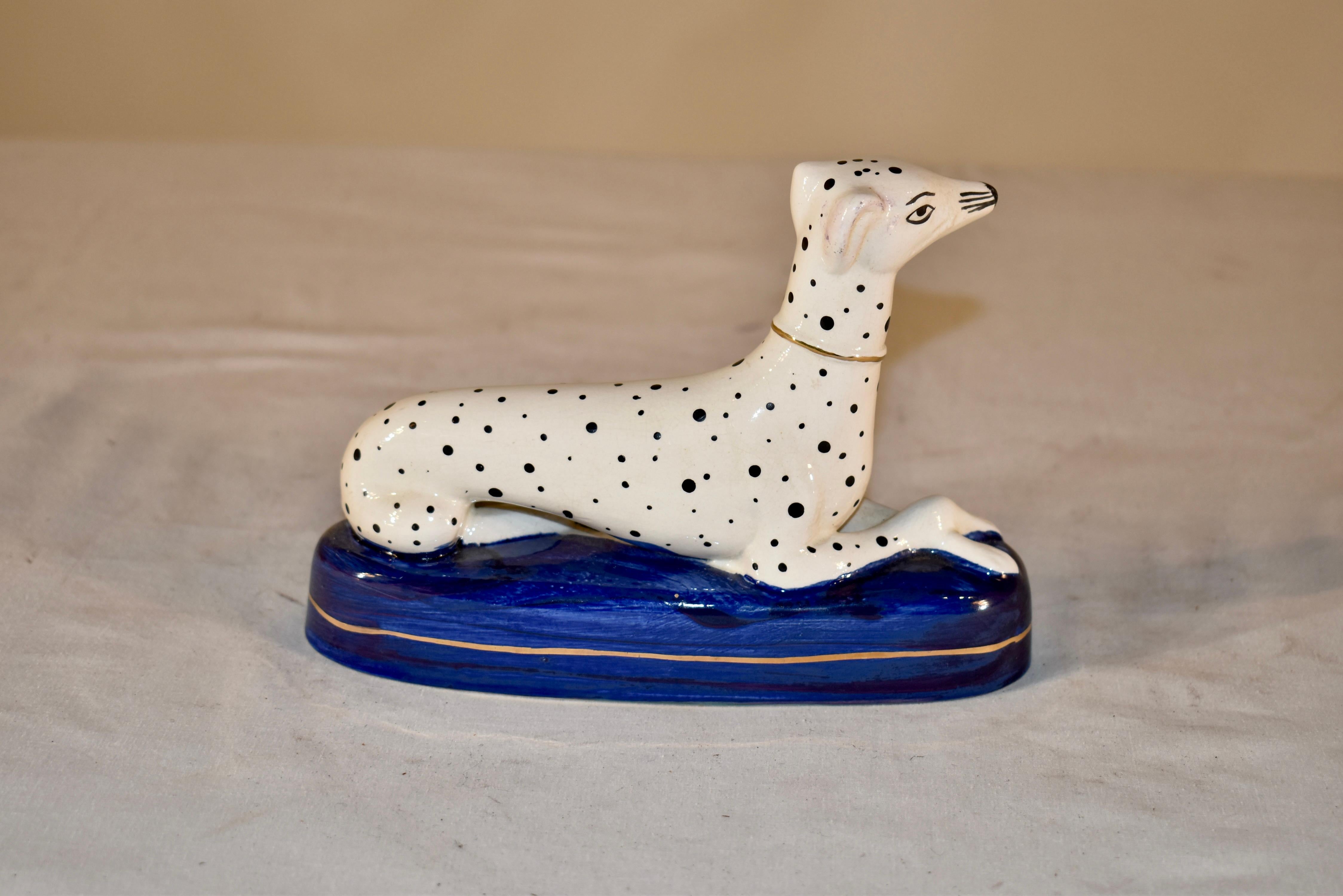 Mid-20th Century Staffordshire Dalmatian Pen Holder, Circa 1960's For Sale