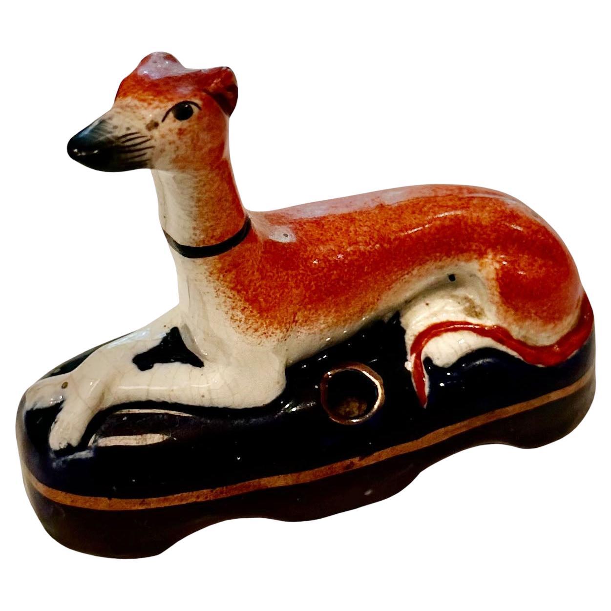Staffordshire Dog Inkwell For Sale
