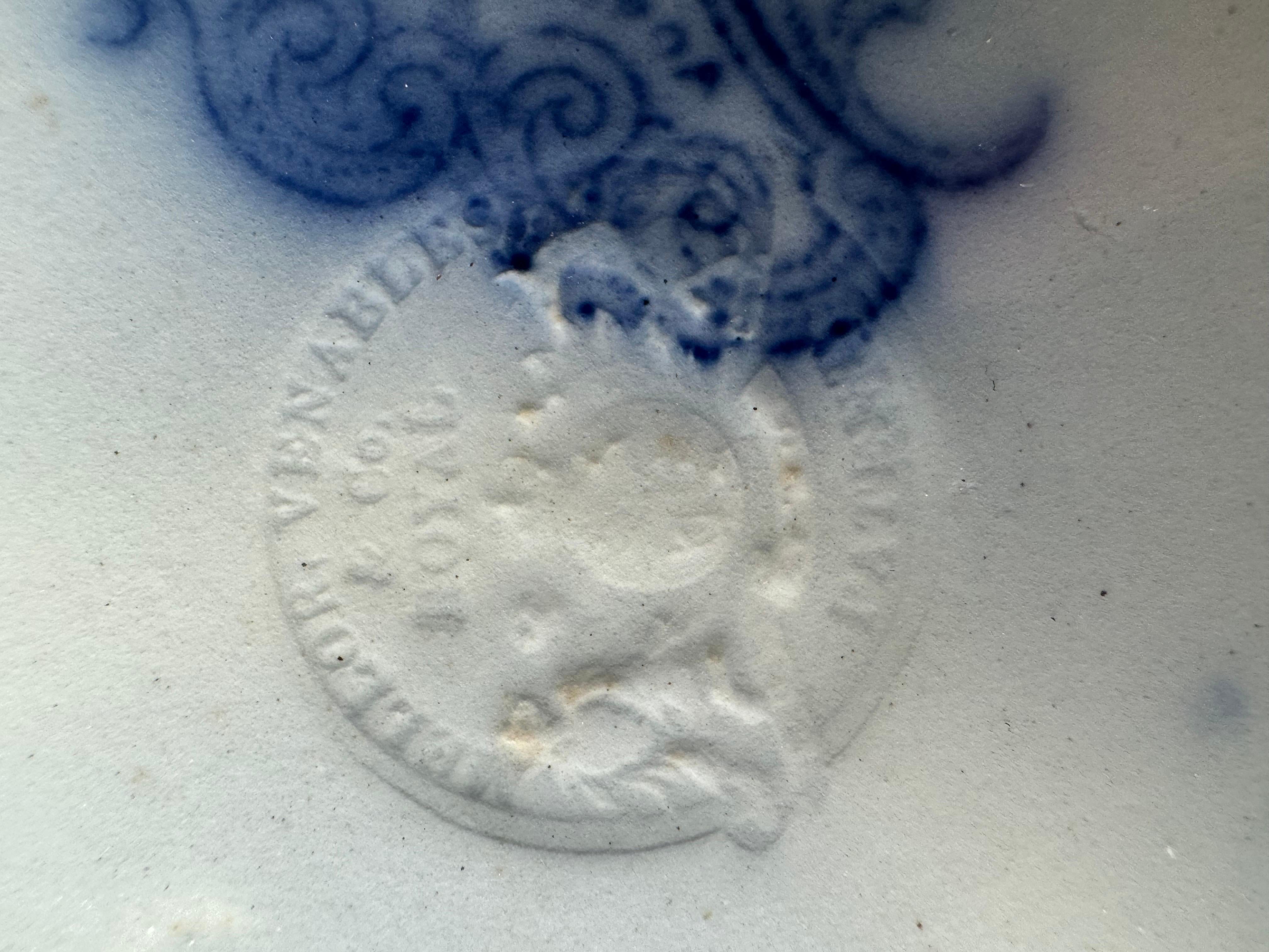 Plato de cerámica de Staffordshire Inglés Whampoa Patrón Impreso por Transferencia 6,25 4